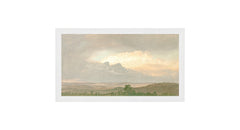 20,95 × 36,19 cm – Toile sur panneau, cadre blanc