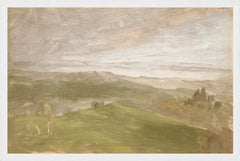 36,19 × 53,97 cm – Toile contrecollée sur panneau, cadre blanc