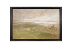 26,04 × 38,74 cm – Toile contrecollée, Cadre noir