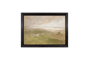 Hudson River School – Summer View, Hudson Valley C. 1870 framed art print, 8.25 × 11.25 in