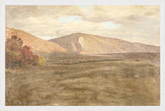 36,19 × 53,97 cm – Toile contrecollée sur panneau, cadre blanc