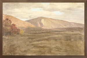 Hudson River School – Mt. Katahdin C. 1870 — nature and landscape fine art print shown from another angle