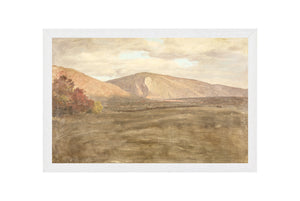 Hudson River School – Mt. Katahdin C. 1870 — nature and landscape fine art print shown from another angle