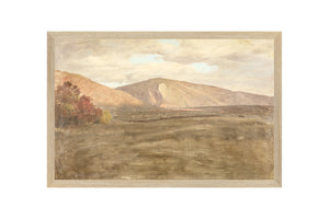 Hudson River School – Mt. Katahdin C. 1870 — nature and landscape fine art print shown from another angle