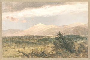 Hudson River School – Catskills at Sunset C. 1870 — nature and landscape fine art print shown from another angle