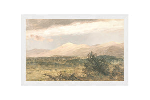 Hudson River School – Catskills at Sunset C. 1870 — nature and landscape fine art print shown from another angle