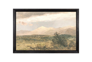 Hudson River School – Catskills at Sunset C. 1870 — nature and landscape fine art print shown from another angle