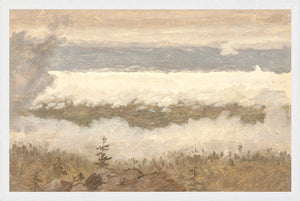Hudson River School – Clouds from the Catskills C. 1870 — nature and landscape fine art print shown from another angle