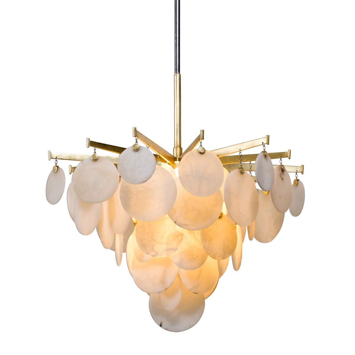 Serenity Chandelier 28" — a Corbett chandelier for dining rooms, entries, and living rooms at Laurie Yapp Home.