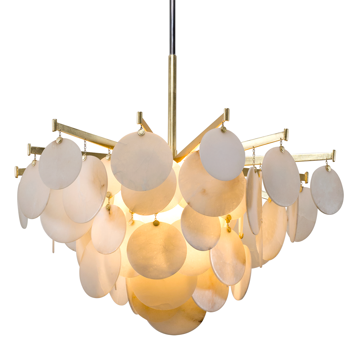 Serenity Chandelier 40" — a Corbett chandelier for dining rooms, entries, and living rooms at Laurie Yapp Home.