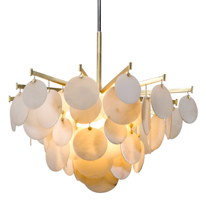 Serenity Chandelier 40" — a Corbett chandelier for dining rooms, entries, and living rooms at Laurie Yapp Home.