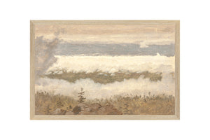 Hudson River School – Clouds from the Catskills C. 1870 — nature and landscape fine art print shown from another angle