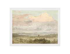 26,04 × 33,66 cm – Toile contrecollée, cadre blanc