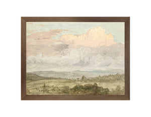 Hudson River School – Clouds, Hudson Valley C. 1870 — nature and landscape fine art print shown from another angle