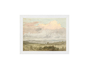 Hudson River School – Clouds, Hudson Valley C. 1870 — nature and landscape fine art print shown from another angle