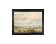 20,95 × 26,03 cm – Toile contrecollée sur carton, Cadre noir