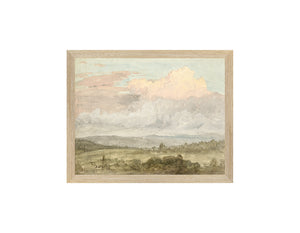 Hudson River School – Clouds, Hudson Valley C. 1870 — nature and landscape fine art print shown from another angle