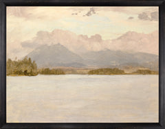 36,20 × 46,36 cm – Toile contrecollée sur panneau, cadre noir