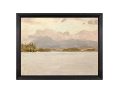 10,25 × 13,25 po – Toile sur panneau, cadre noir