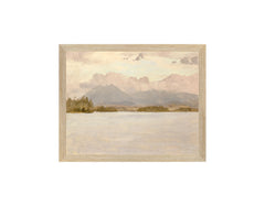 20 × 25 cm – Toile contrecollée, Cadre en bois clair