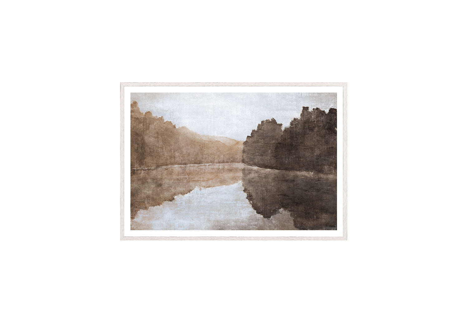 Misty Reflection I — nature and landscape fine art print shown from another angle