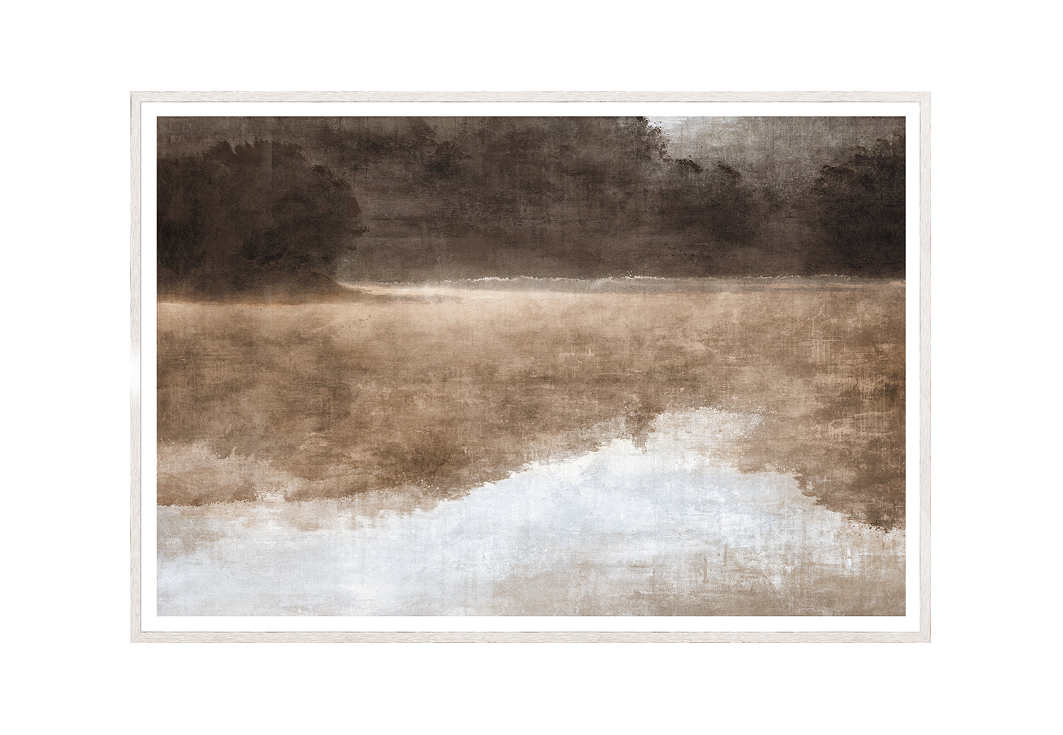 Misty Reflection II — nature and landscape fine art print shown from another angle