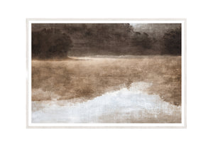 Misty Reflection II — nature and landscape fine art print shown from another angle