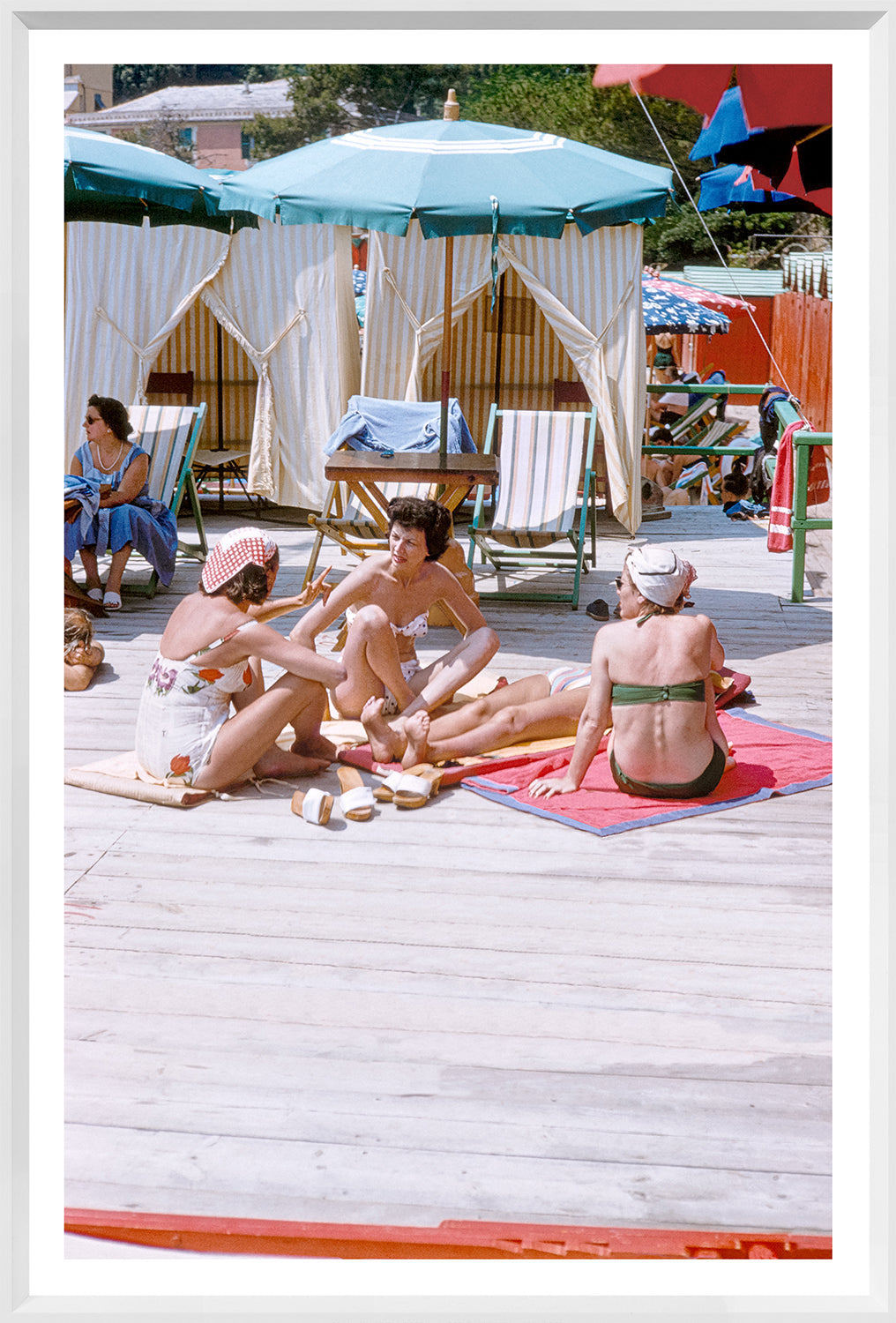 Toni Frissell Gossip Riviera C 1954 framed art print