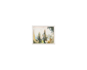 Raw Canvas Series – Garden View — nature and landscape fine art print shown from another angle