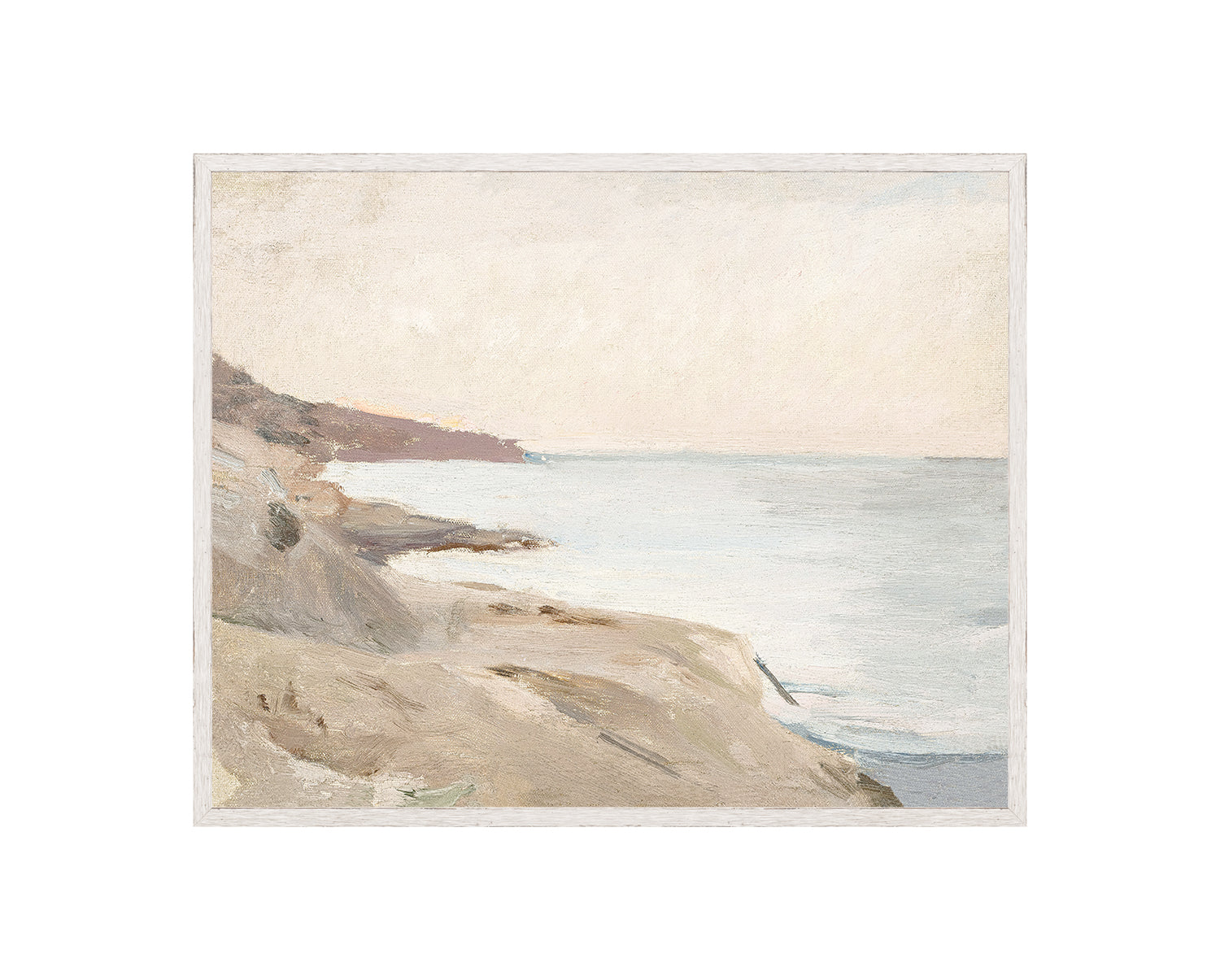 Raw Canvas Series – Calm Seas — nature and landscape fine art print shown from another angle
