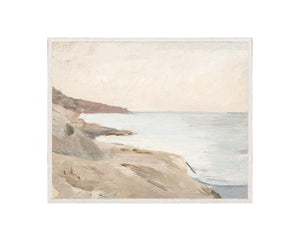 Raw Canvas Series – Calm Seas — nature and landscape fine art print shown from another angle