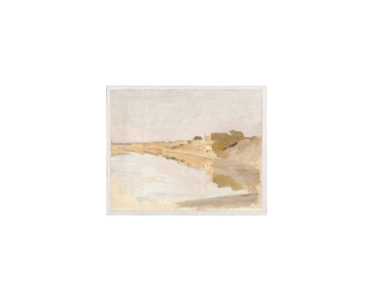 Raw Canvas Series – Pastel Reflection — nature and landscape fine art print in cool tones at Laurie Yapp Home