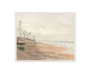 Raw Canvas Series – Low Tide — nature and landscape fine art print in cool tones at Laurie Yapp Home