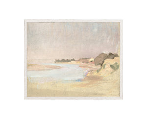 Raw Canvas Series – On the River — nature and landscape fine art print in cool tones at Laurie Yapp Home
