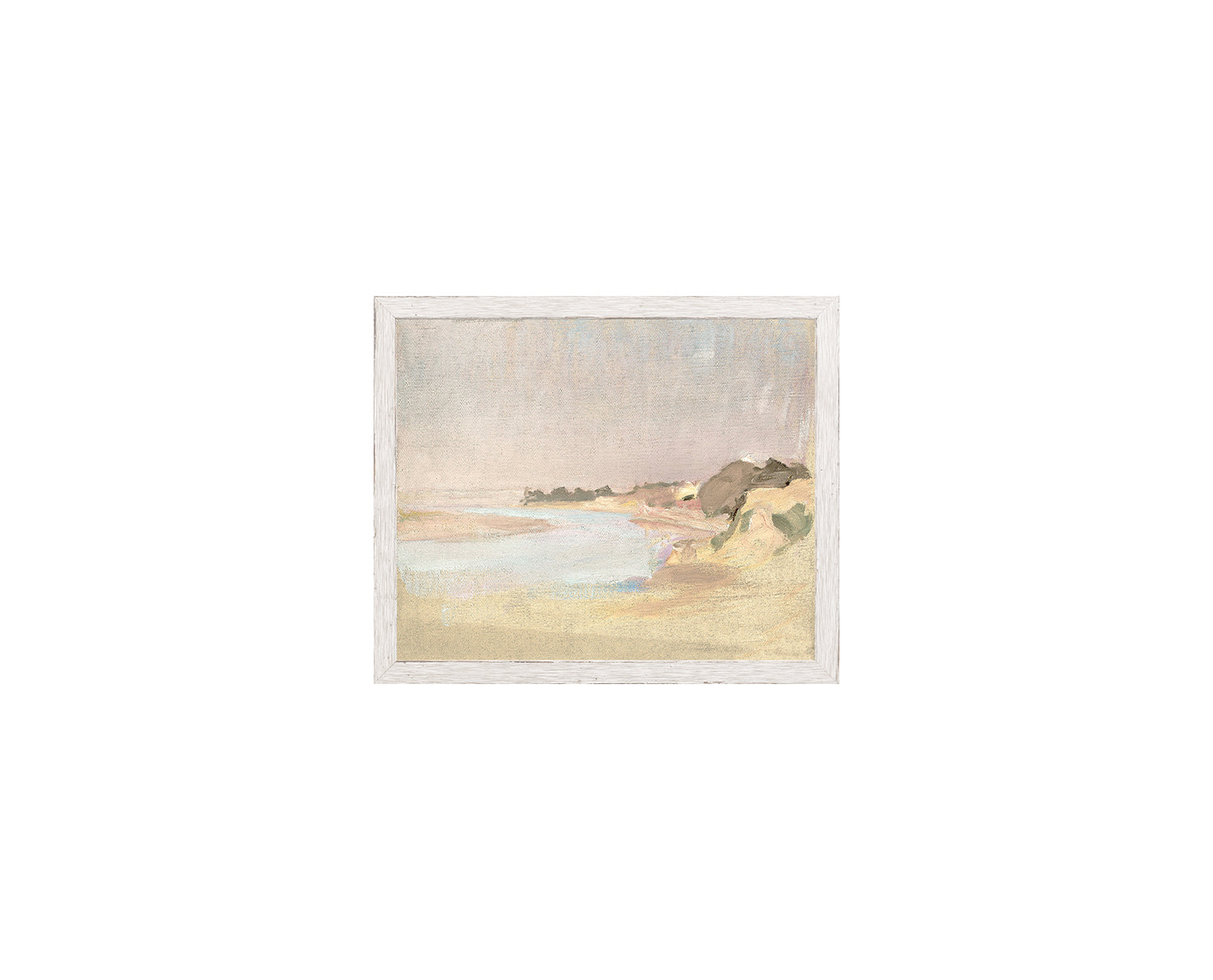 Raw Canvas Series – On the River — nature and landscape fine art print shown from another angle