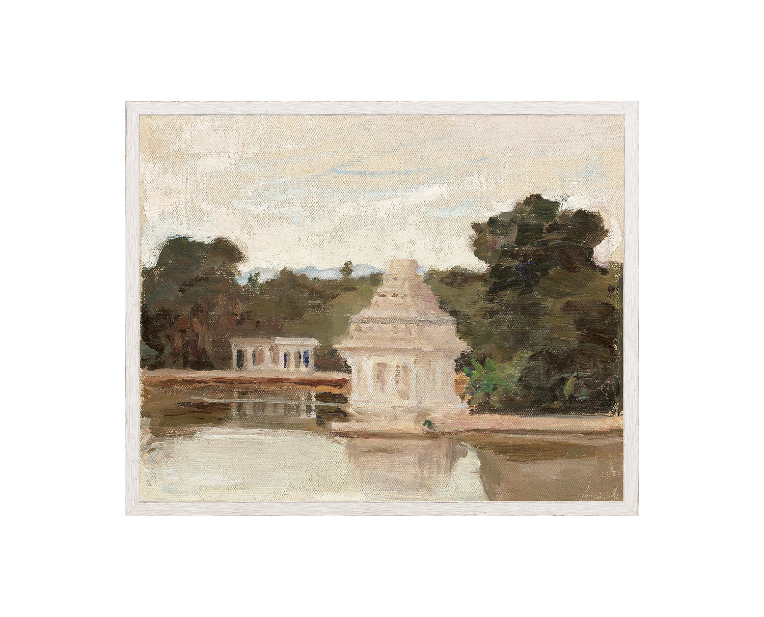 Raw Canvas Series – Temple — architecture and travel fine art print in cool tones at Laurie Yapp Home