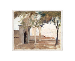 Raw Canvas Series – Arches — architecture and travel fine art print in cool tones at Laurie Yapp Home