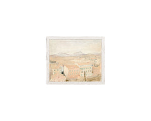 Raw Canvas Series – View from the Balcony — architecture and travel fine art print shown from another angle