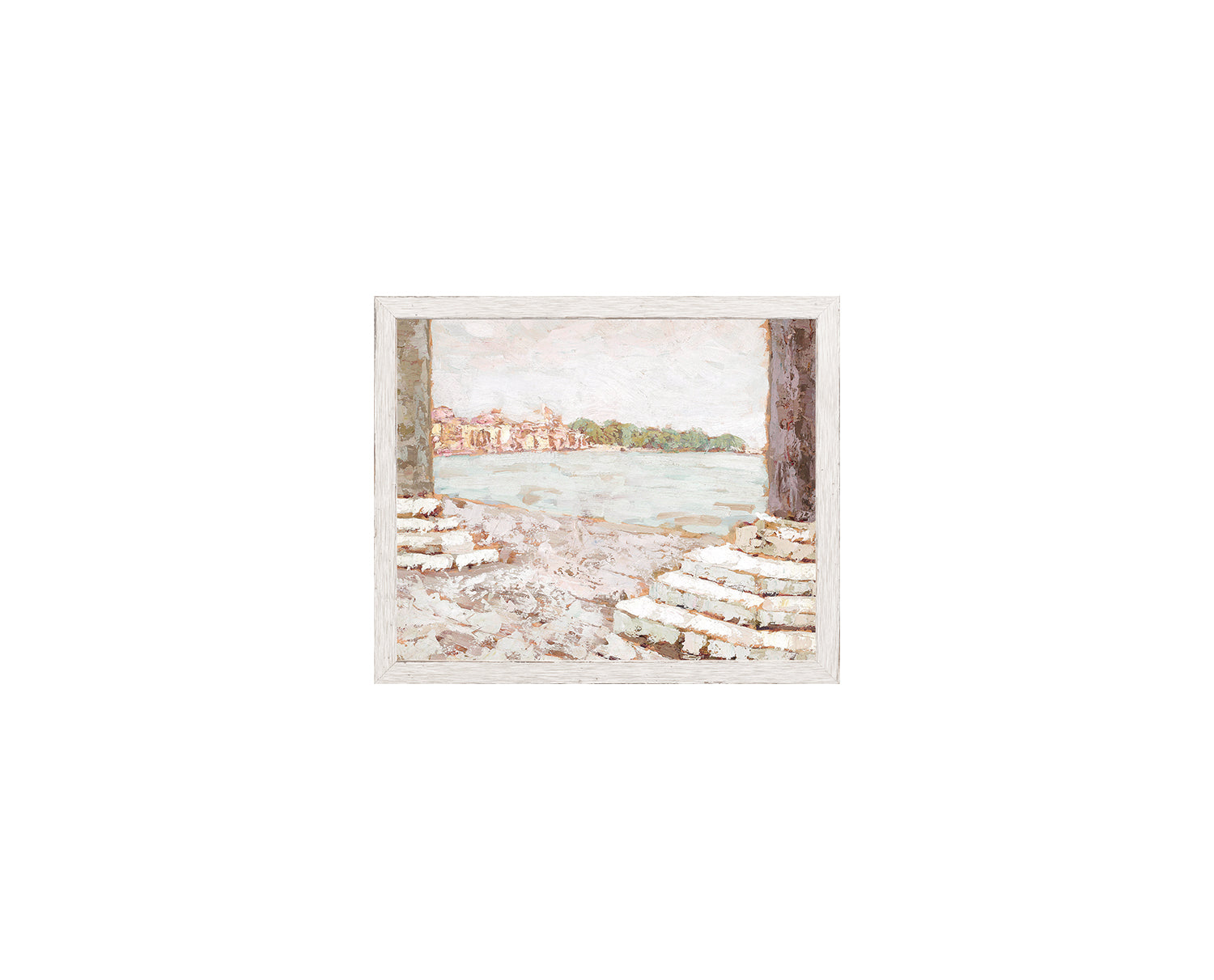 Raw Canvas Series – Piazzetta View — architecture and travel fine art print shown from another angle