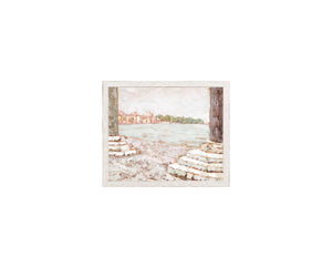 Raw Canvas Series – Piazzetta View — architecture and travel fine art print shown from another angle