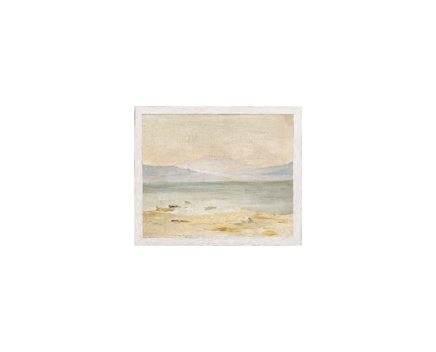 Raw Canvas Series – Coastline — nature and landscape fine art print shown from another angle