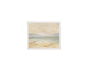 Raw Canvas Series – Coastline — nature and landscape fine art print shown from another angle