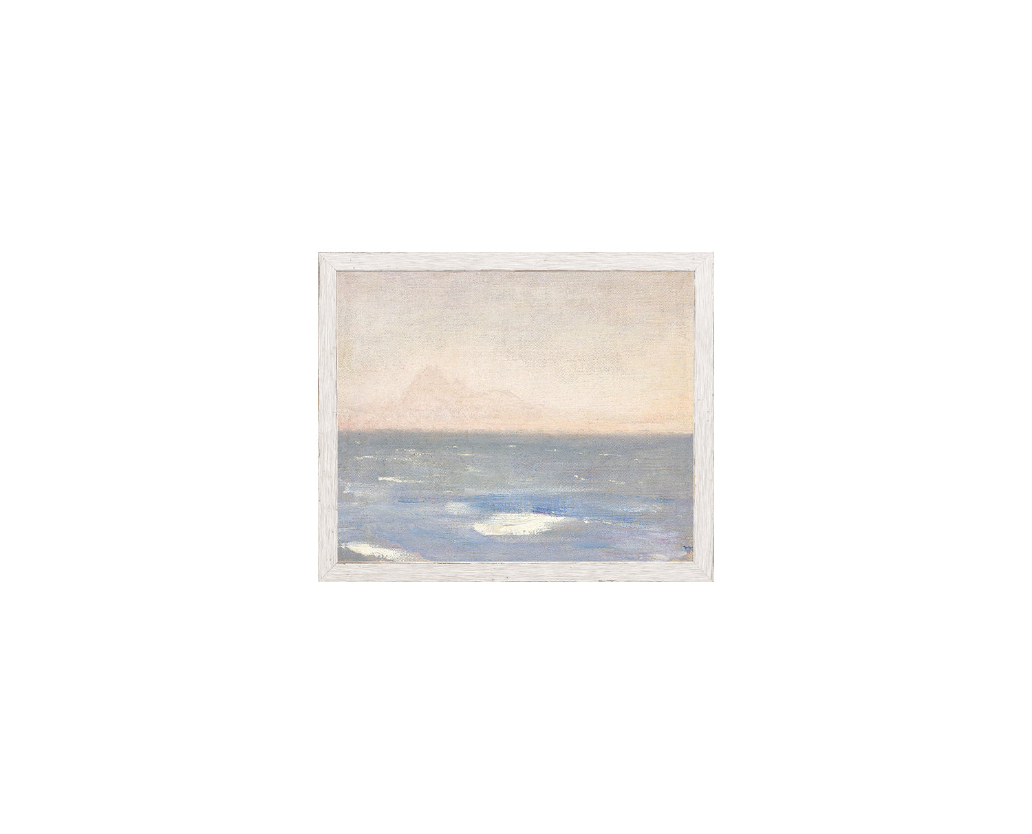 Raw Canvas Series – View from the Sea — nature and landscape fine art print shown from another angle