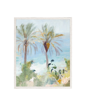 Raw Canvas Series – Italian Coast II — nature and landscape fine art print in cool tones at Laurie Yapp Home