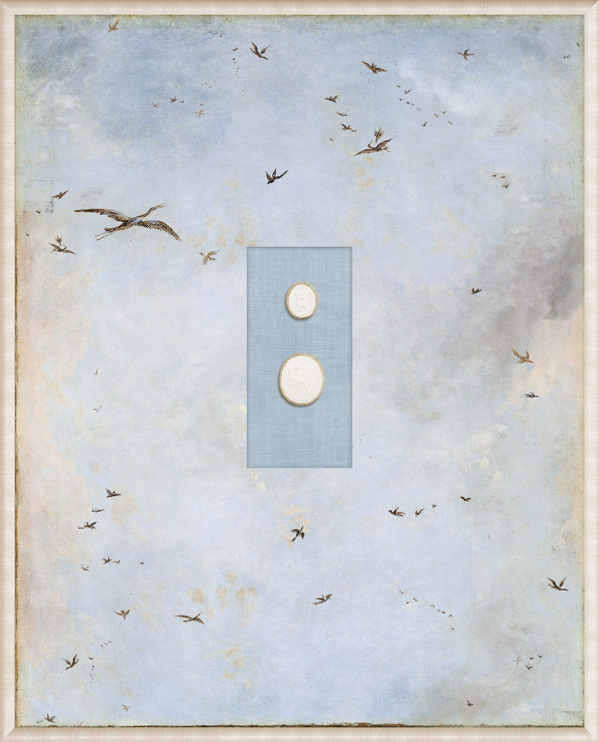 Grand Tour Intaglio – Soaring II, Form VII framed art print, 16.75 × 20.75 in