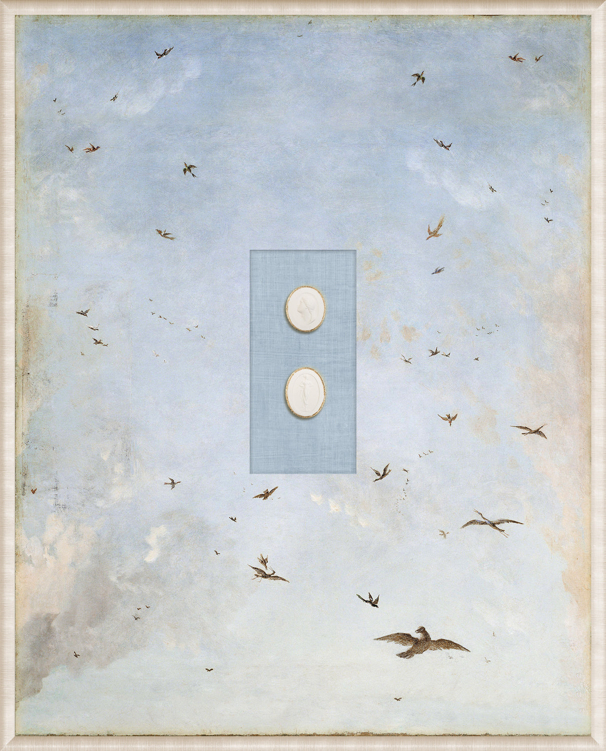 Grand Tour Intaglio – Soaring I, Form X framed art print, 16.75 × 20.75 in