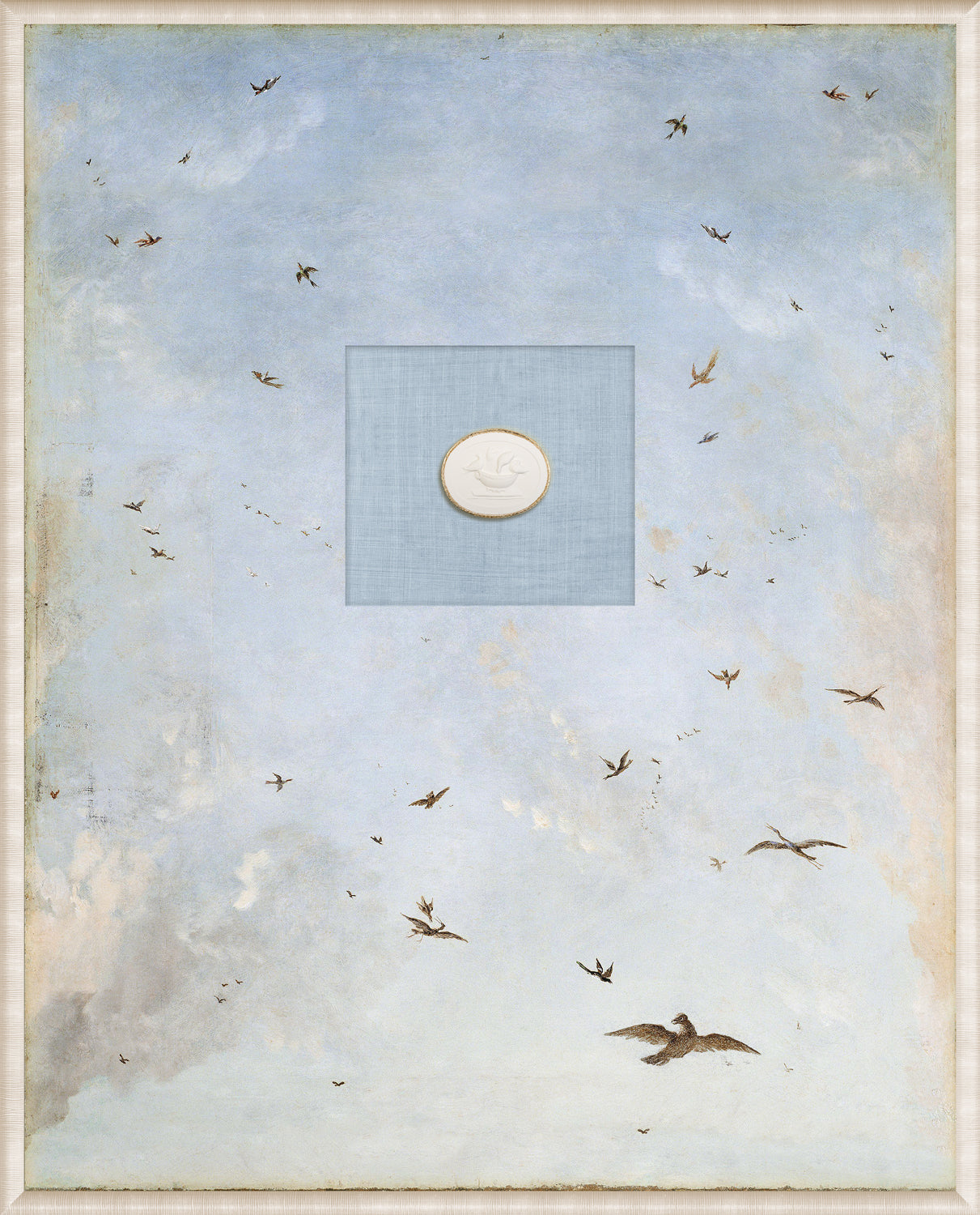 Grand Tour Intaglio – Soaring I, Form XII framed art print, 16.75 × 20.75 in