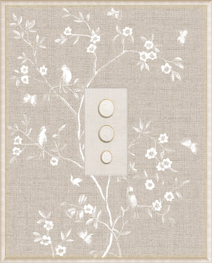 Grand Tour Intaglio – Linen Sanctuary I, Form IV framed art print, 16.75 × 20.75 in
