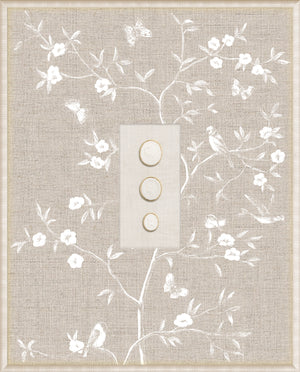 Grand Tour Intaglio – Linen Sanctuary II, Form IV framed art print, 16.75 × 20.75 in