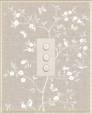 Grand Tour Intaglio – Linen Sanctuary II, Form VI framed art print, 16.75 × 20.75 in